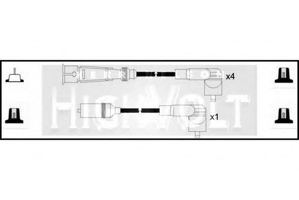 Комплект проводов зажигания - Standard OEF671