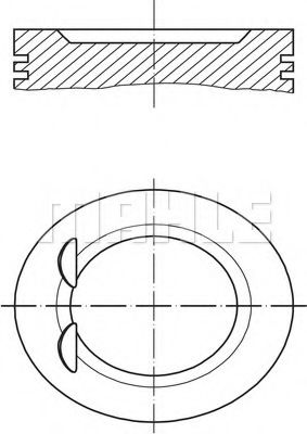 Поршнекомплект - Mahle 001 06 00