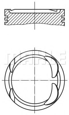 Поршнекомплект - Mahle 004 06 00
