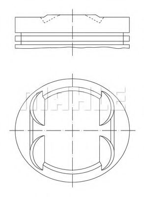 Поршнекомплект - Mahle 033 18 01