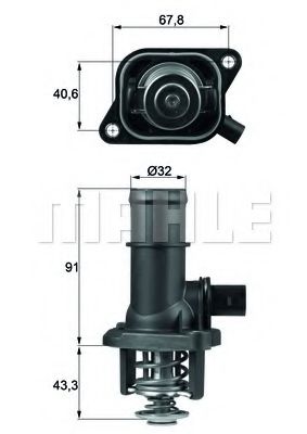 Термостат интегрированный - Mahle TI 16 105