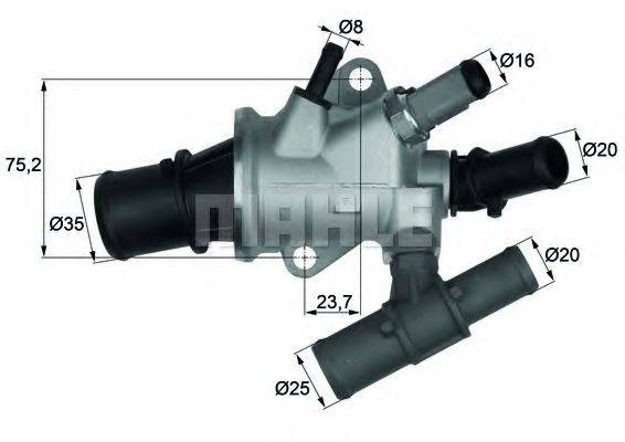 Термостат интегрированный - Mahle TI 168 88