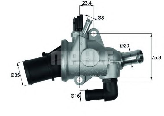 Термостат интегрированный - Mahle TI 174 88