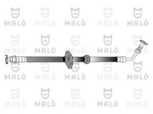 Тормозной шланг | зад прав | - Malo 80226