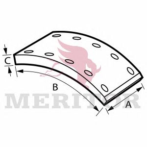Накладки 19032 1рем - Meritor MBLK2001