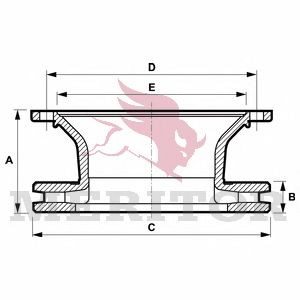 Диск тормозной | зад | HCV - Meritor MBR5099