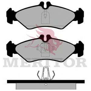 Комплект тормозных колодок, дисковый тормоз - Meritor MDP1039