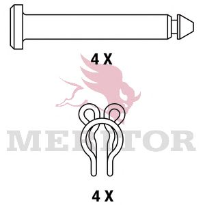 Колодки тормозные дисковые - Meritor MDP3011K