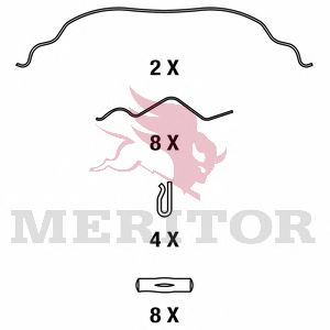 Комплект тормозных колодок, дисковый тормоз HCV - Meritor MDP3090K
