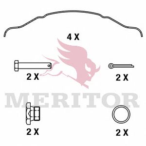 Колодки тормозные дисковые - Meritor MDP3124K