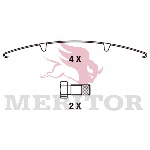 Колодки тормозные дисковые | зад | HCV - Meritor MDP3125K