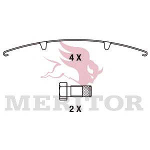 Колодки дискового тормоза 29131 | перед | HCV - Meritor MDP3131K