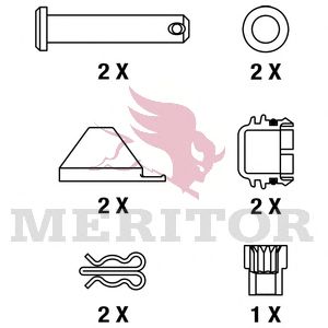 Колодки тормозные дисковые | перед | - Meritor MDP3148K