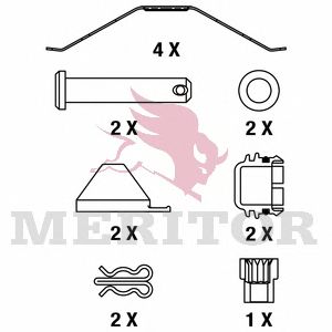 Колодки тормозные дисковые | зад | HCV - Meritor MDP3165K