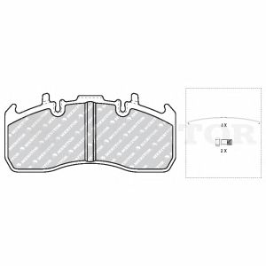 Колодки тормозные дисковые HCV - Meritor MDP3173K