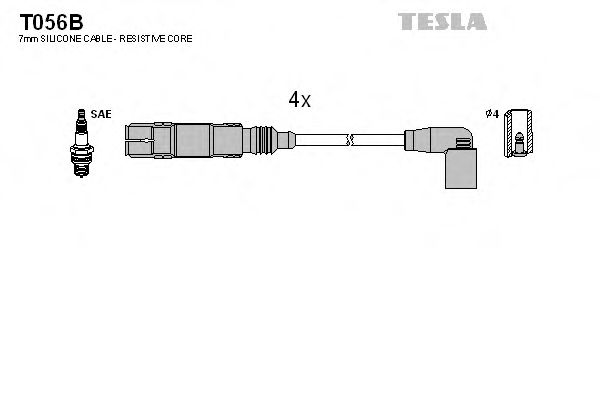 Провода высоковольтные - Tesla T056B