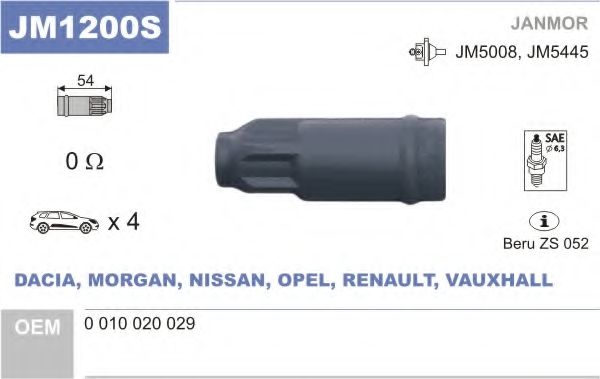 Вилка, катушка зажигания - JanMor JM1200S