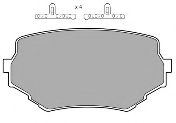Колодки тормозные дисковые | перед | - FREMAX FBP-1046