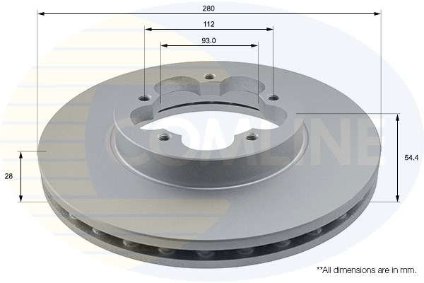 Диск тормозной | перед | - Comline ADC1234V