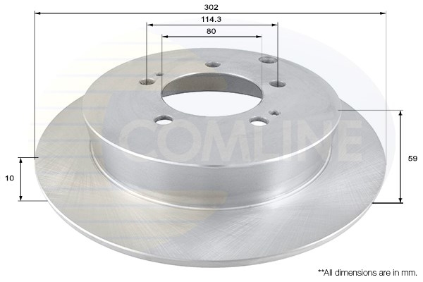 Диск тормозной | зад | - Comline ADC1586