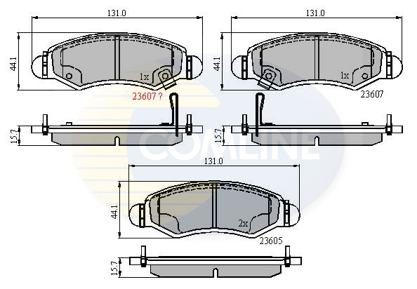 Колодки тормозные дисковые | перед | - Comline CBP31297