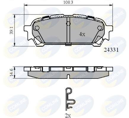 Колодки тормозные дисковые | зад | - Comline CBP31775