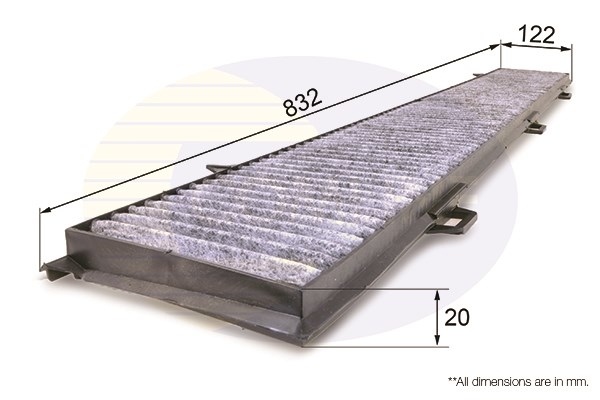 Фильтр салона угольный - Comline EKF107A