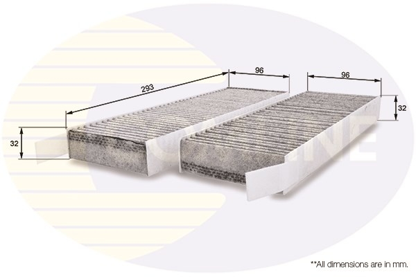 Фильтр салона угольный - Comline EKF170A