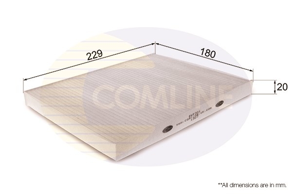 Фильтр салона - Comline EKF301