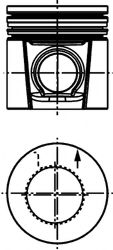 Поршень - Kolbenschmidt 40678600