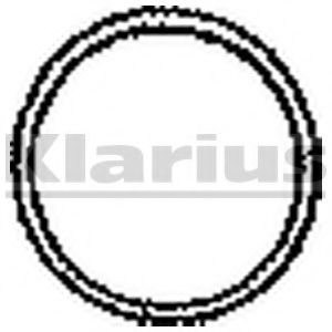 Уплотнительное кольцо, труба выхлопного газа - Klarius 410162