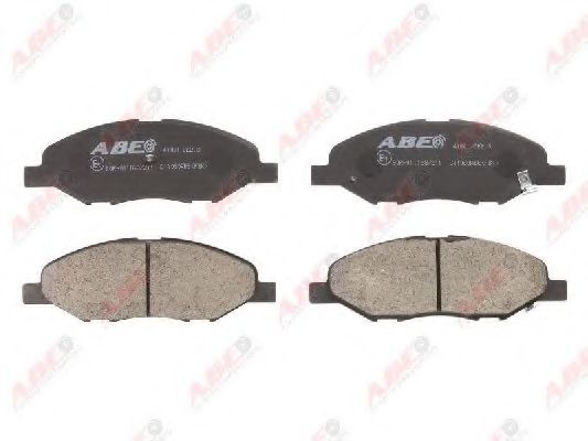 Колодки тормозные дисковые | перед | - Abe C11080ABE