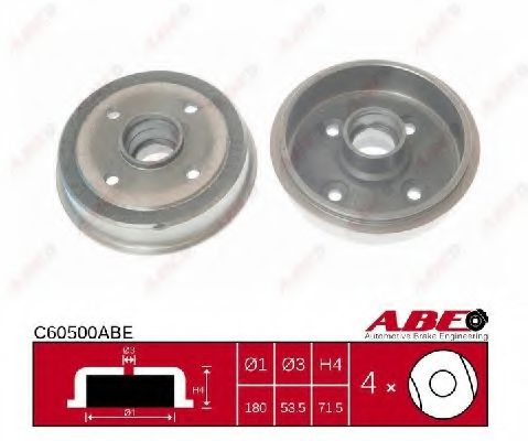 Тормозной барабан  - Abe C60500ABE