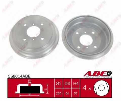 Тормозной барабан  - Abe C68014ABE