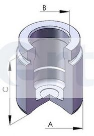 Поршень, корпус скобы тормоза | зад | - ERT 150582-C