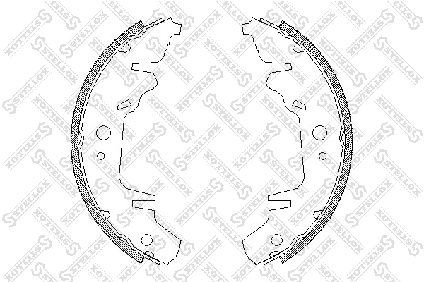 Колодки тормозные барабанные | зад | - Stellox 031 100-SX