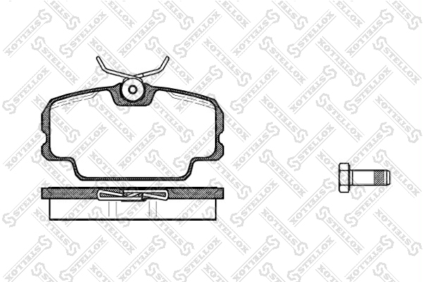 Колодки дисковые п. BMW E30 1.6i 82-94 | перед | - Stellox 156 010-SX