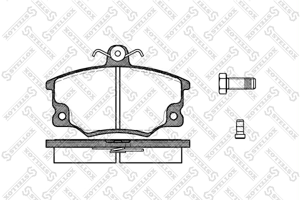 Колодки дисковые п. Fiat Tempra 1.4i-1.9 | перед | - Stellox 157 004-SX