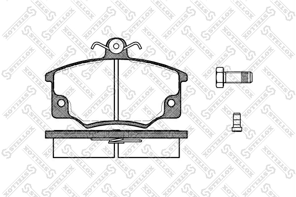 Колодки дисковые п. Fiat Tempra 1.4i-1.9 | перед | - Stellox 157 014-SX