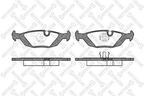 Колодки дисковые з BMW E30 85-90 81-87 | зад | - Stellox 166 000-SX