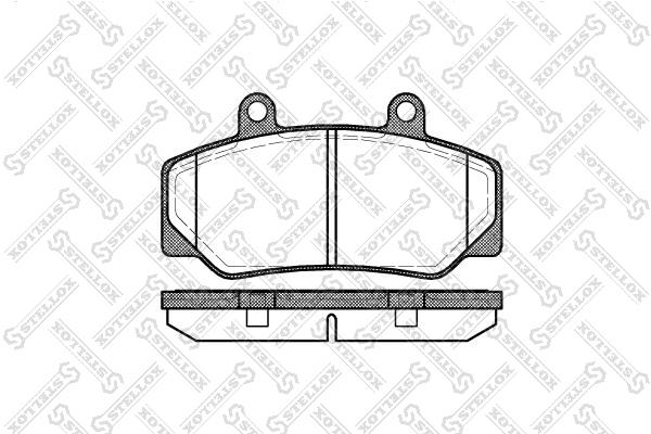 Колодки дисковые п. Volvo 740/760/780 84 | перед | - Stellox 187 020-SX