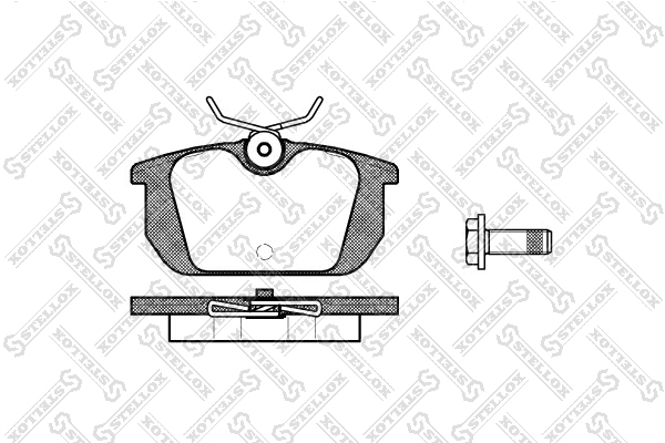 Колодки дисковые з. AR 145/146/155 92-01 | зад | - Stellox 242 000-SX