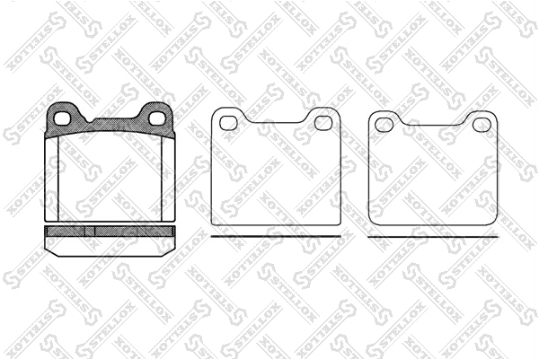 Колодки дисковые з. Volvo 240-960/s70/v7 | зад | - Stellox 268 010-SX