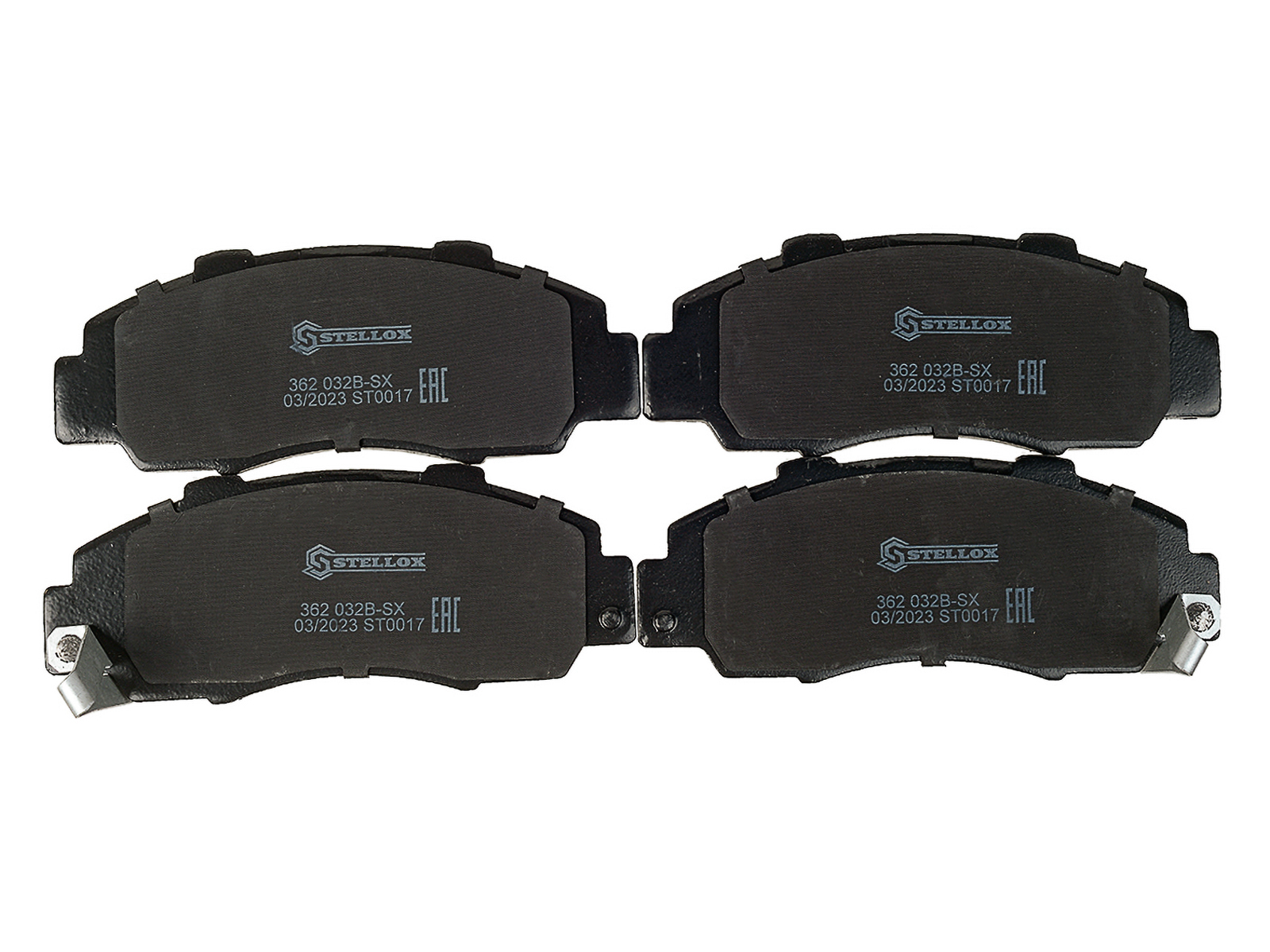 Колодки диск. п. с антискр. пл. Honda | перед | Stellox 362 032B-SX
