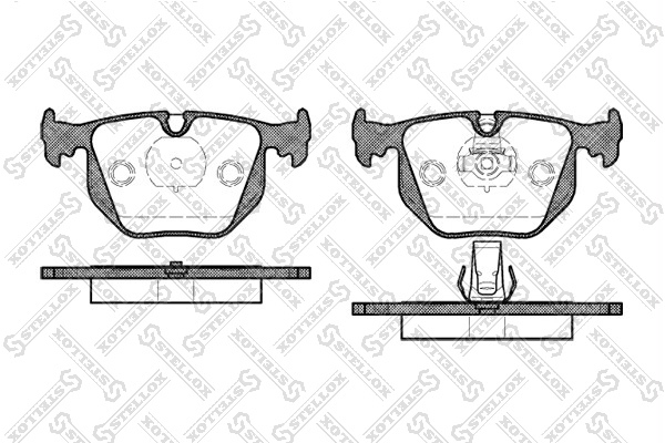 Колодки диск. з. BMW E38 2.8/4.0/5.0 | зад | - Stellox 392 020B-SX