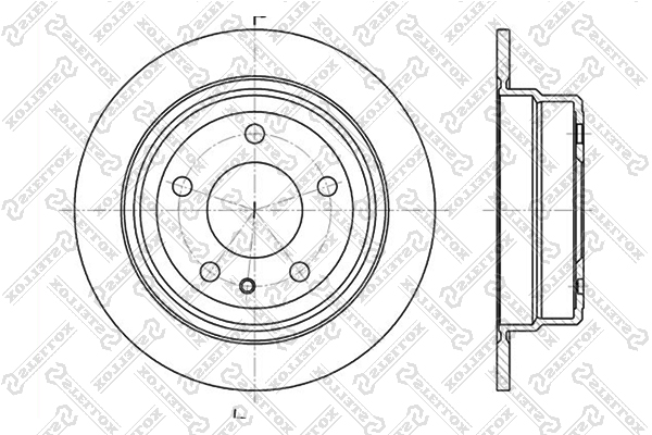 Диск торм. зад. BMW e24/e28 2.5-3.5 m20/ - Stellox 6020-1514-SX