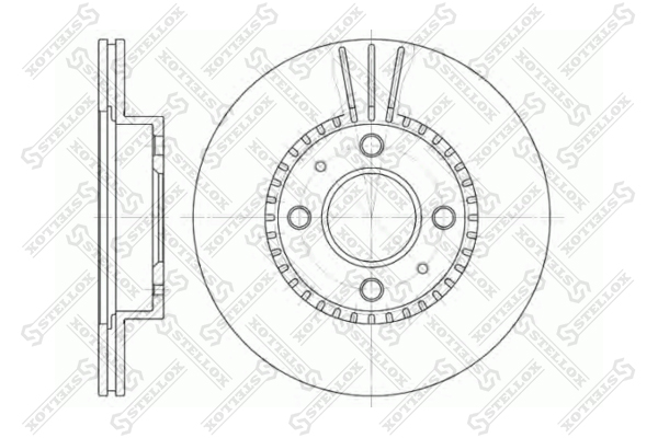 Диск торм. пер. Nissan Almera 1.6d 95> | перед | - Stellox 6020-2245V-SX