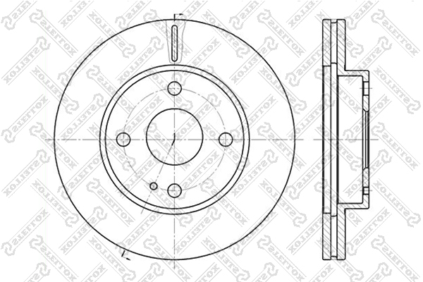Диск торм. пер. Mazda 323 1.3-1.8 89> | перед | - Stellox 6020-3232V-SX