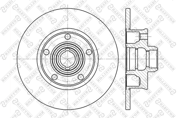 Диск торм. зад. VW Golf/Vento/Passat 2.0 - Stellox 6020-4736-SX