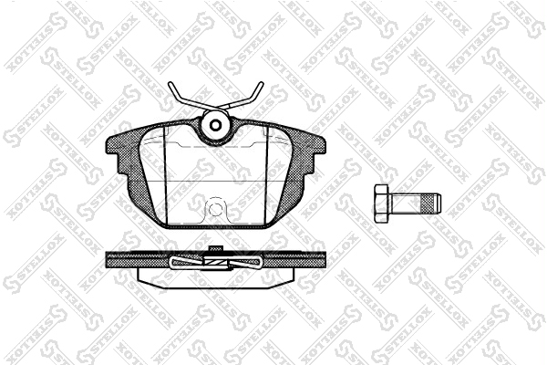 Колодки дисковые з. Alfa Romeo 145/146 1 | зад | - Stellox 703 000-SX